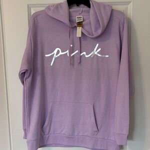 PINK Victoria's Secret Women's Light Purple Hoodie